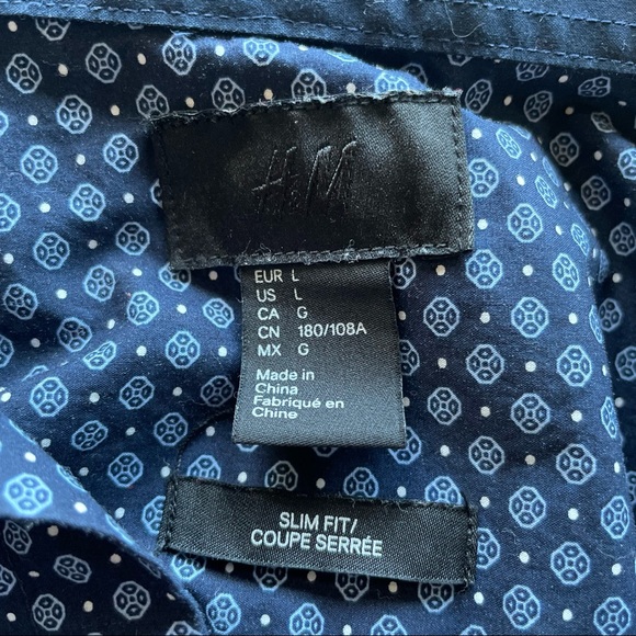 H&M, Men’s Dress Shirt, SZ L - Picture 4 of 8